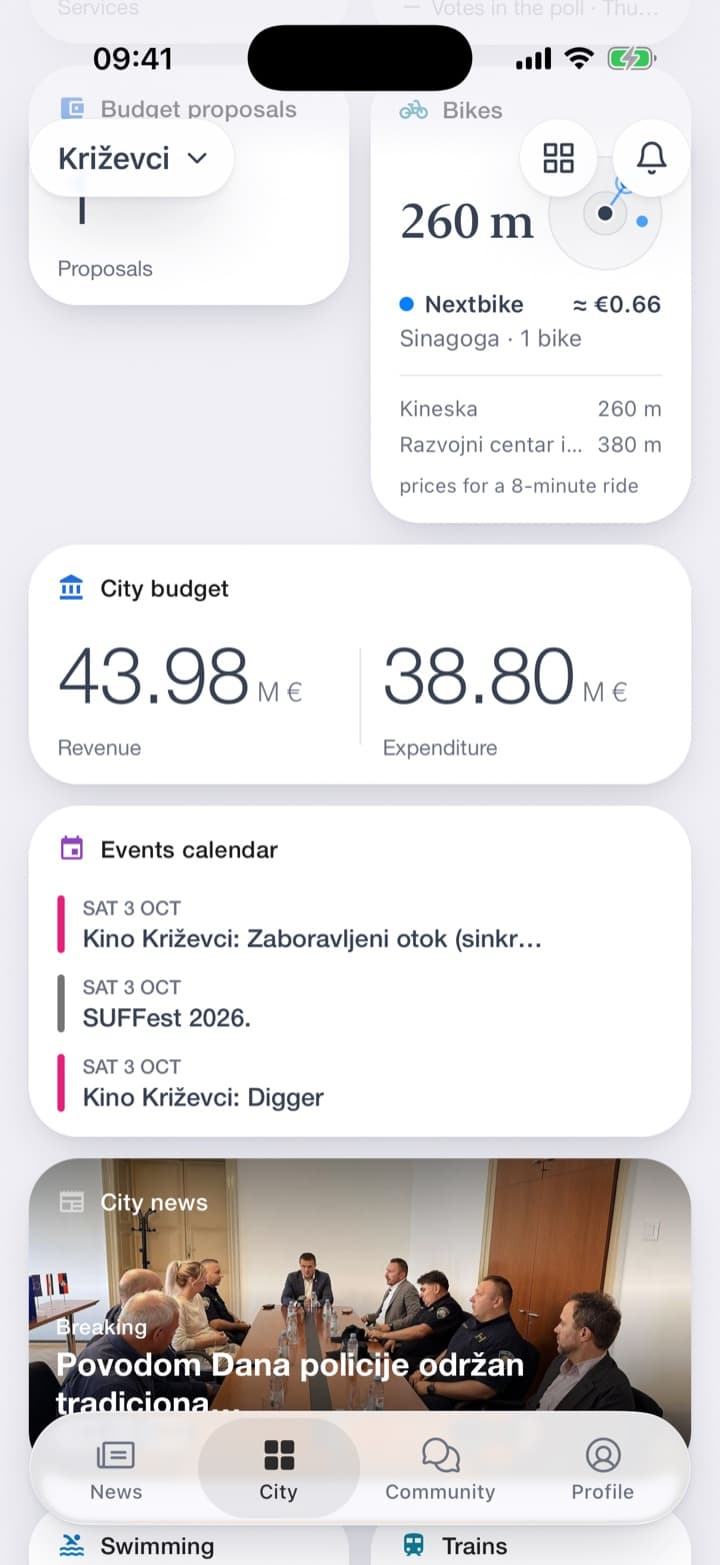 Revenue and expenditure on the home screen. The revenue tab lists where the money comes from, largest first.